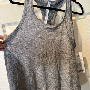 Gray Racerback Tank Top